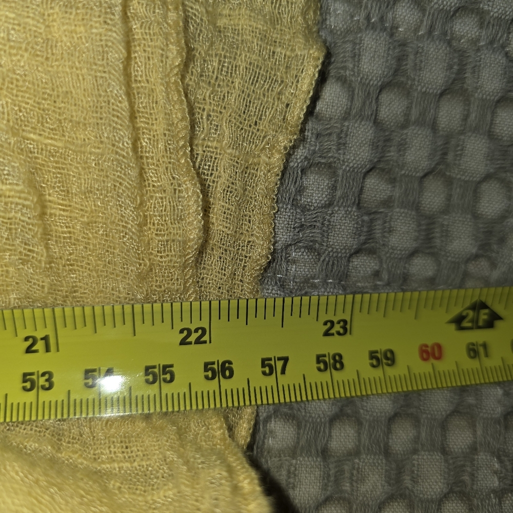 Free People XS Gauzy Yellow Smocked Boho Flutter Top - Picture 8 of 9